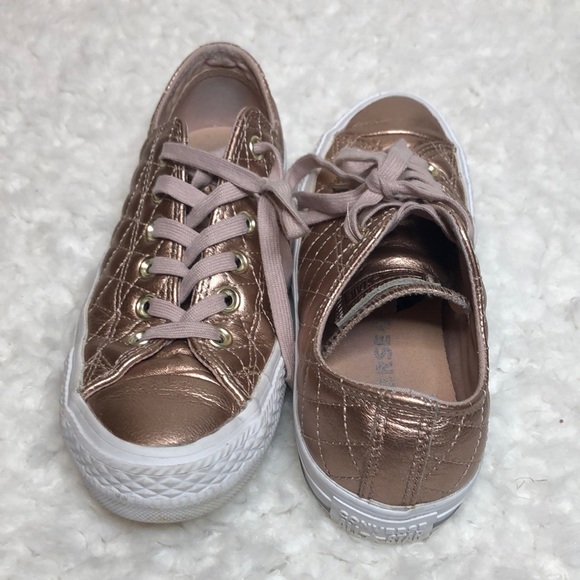Converse All Star rose gold shoes - Picture 1 of 6